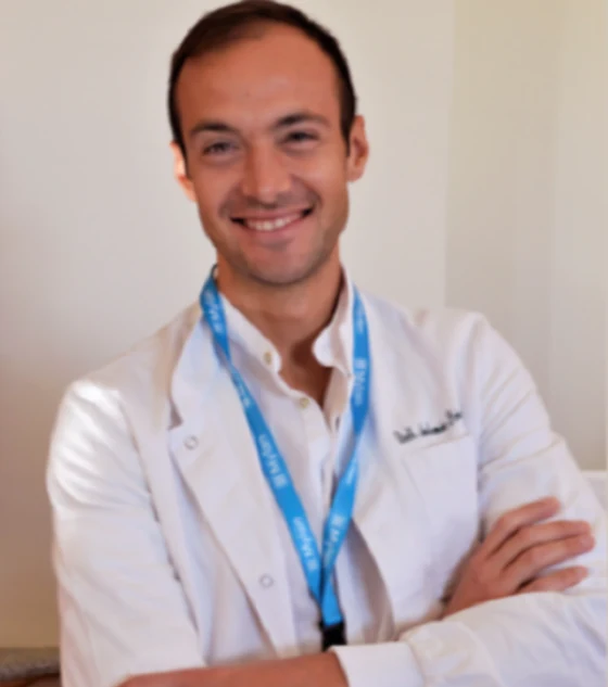 Il dott. Antonio Sciannamè in camice